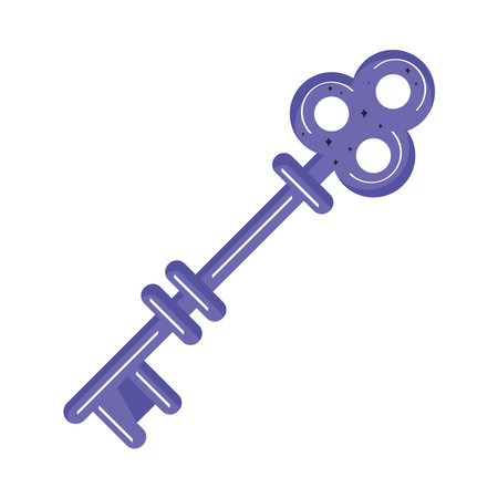 antique key door securityのイラスト素材