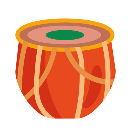 india culture drum instrumentのイラスト素材