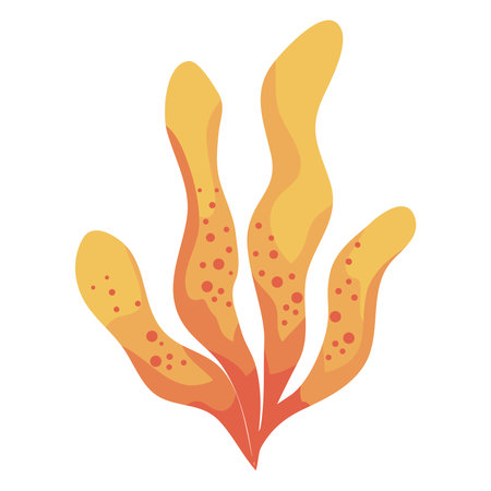 orange seaweed plantのイラスト素材