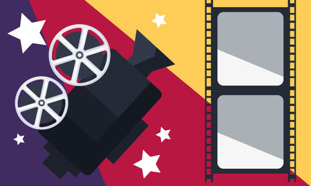 video camera and tapeのイラスト素材