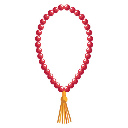 muslim beads religious accessoryのイラスト素材