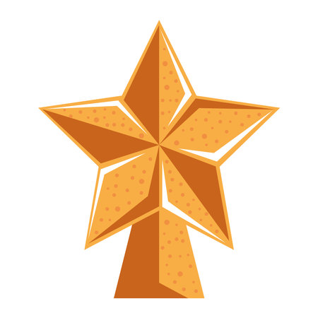 christmas golden starのイラスト素材