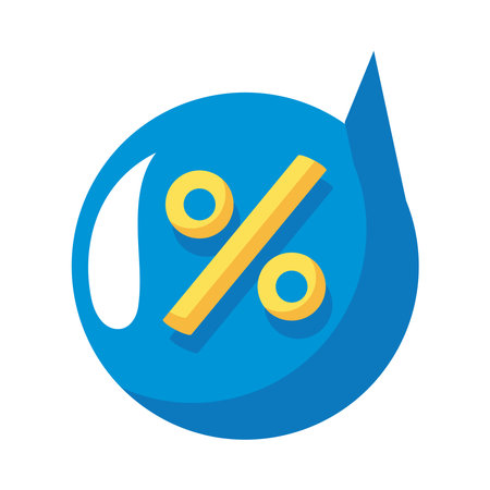 percent symbol in speech bubbleのイラスト素材