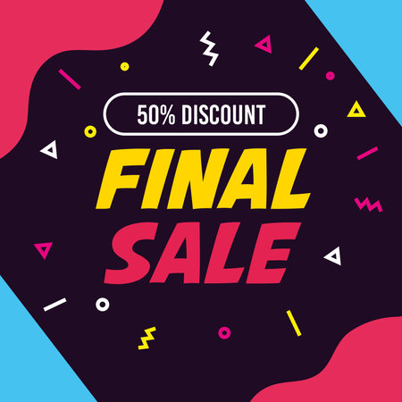 final sale letteringのイラスト素材
