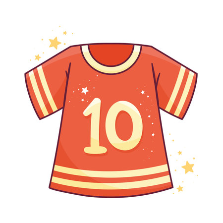 american football shirt equipmentのイラスト素材