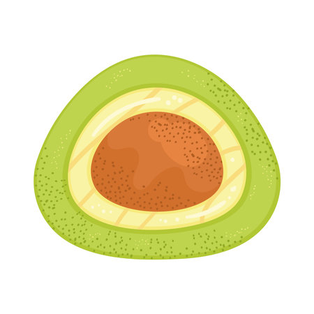 green roll pastry productのイラスト素材