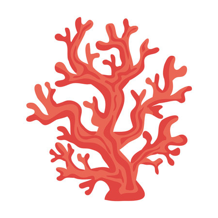 red coral reef sealifeのイラスト素材
