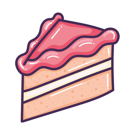 sweet cake portion pastryのイラスト素材