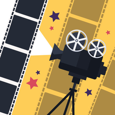 video camera cinemaのイラスト素材