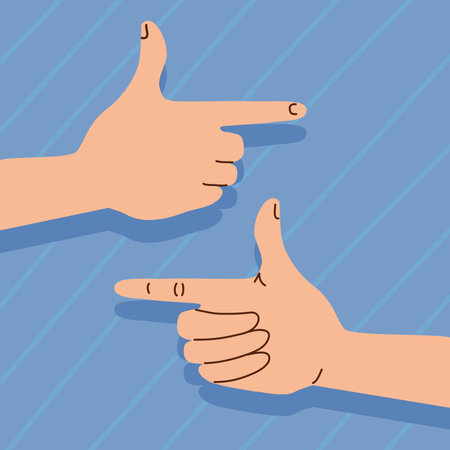 hands human indexing gesturesのイラスト素材