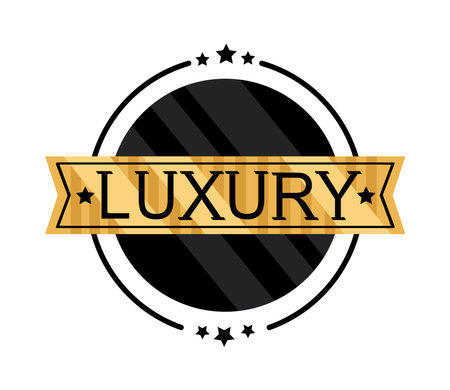 luxury frame in ribbonのイラスト素材