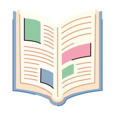 book school supply openのイラスト素材