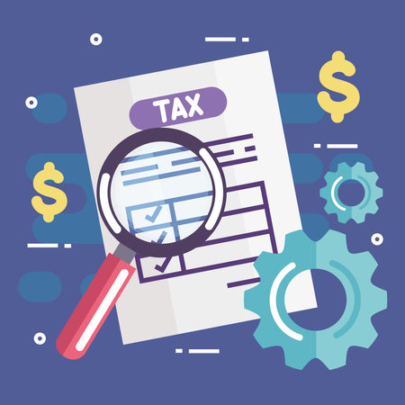 accounting and auditing searchのイラスト素材