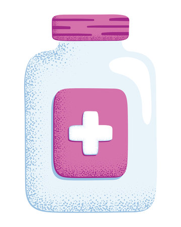 bottle medicine drugsのイラスト素材