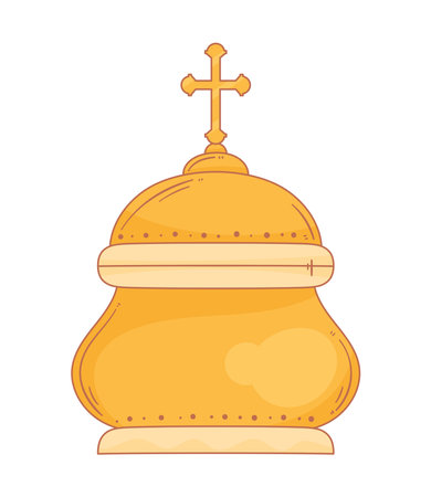 catholic sacred golden chestのイラスト素材