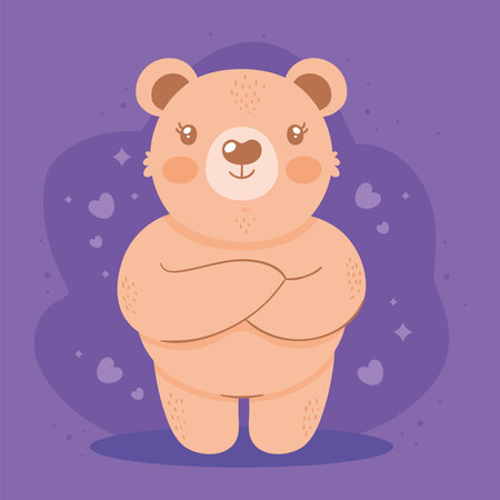 cute bear angryのイラスト素材