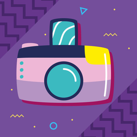 retro camera nostalgicのイラスト素材