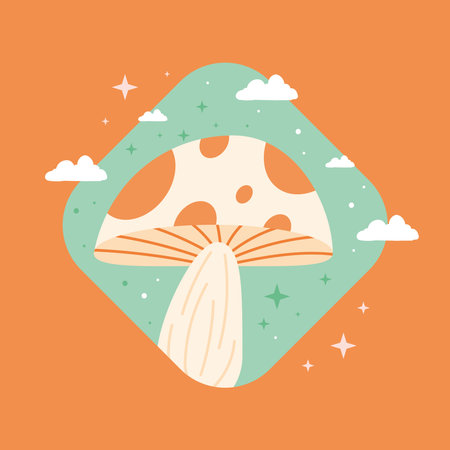 fungus plant garden natureのイラスト素材