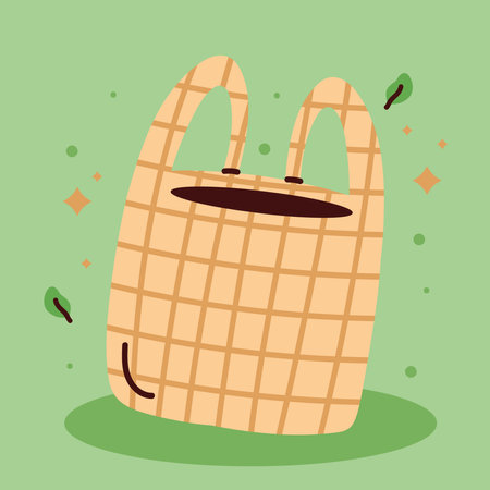 ecology shopping bagのイラスト素材