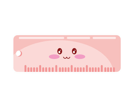 pink rule kawaii styleのイラスト素材