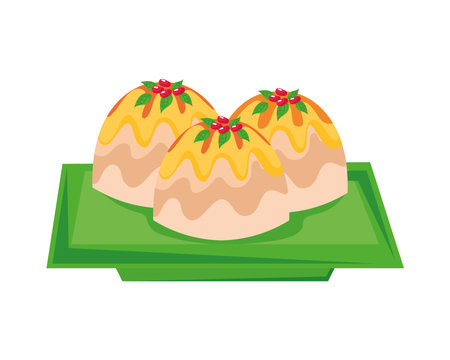 ras malai indian sweet foodのイラスト素材