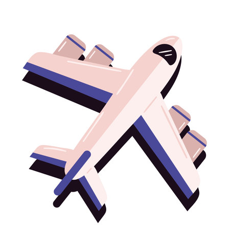 airplane travel flyingのイラスト素材