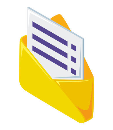 envelope mail openのイラスト素材