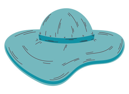 female tourist hat accessoryのイラスト素材
