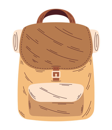 camping travel bagのイラスト素材
