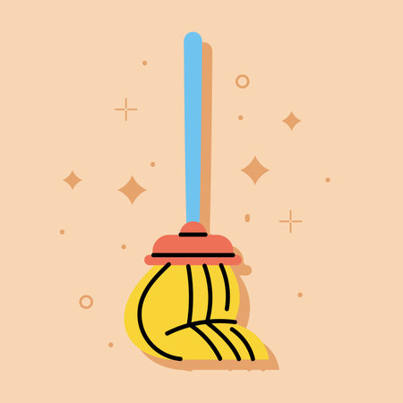 mop house keeping toolのイラスト素材