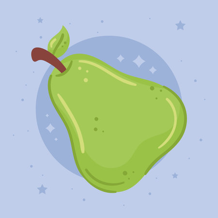 pear fresh fruit healthyのイラスト素材