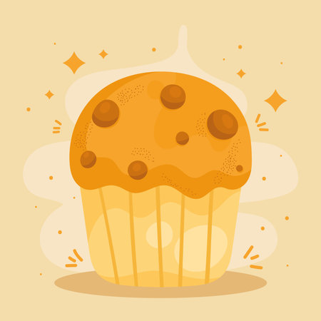delicious cupcake pastryのイラスト素材