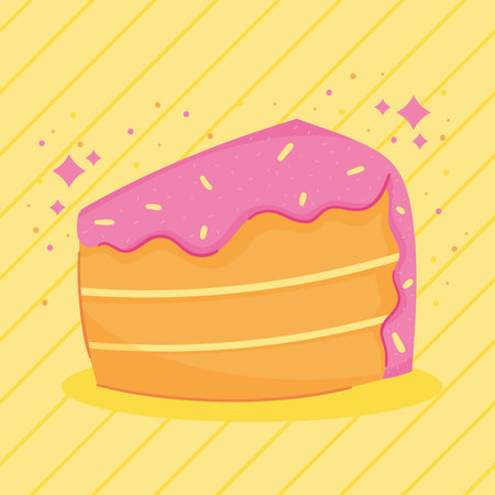 sweet cake portion