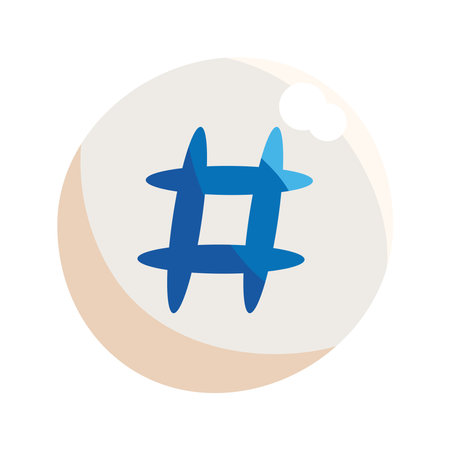 blue numeral symbolのイラスト素材