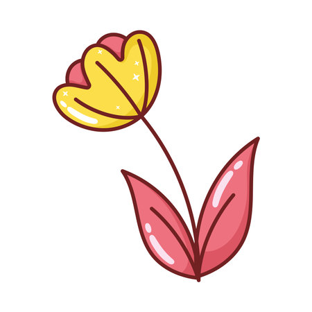 Nature growth flowerのイラスト素材