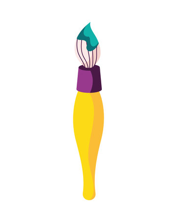 artistic paintbrush colorのイラスト素材