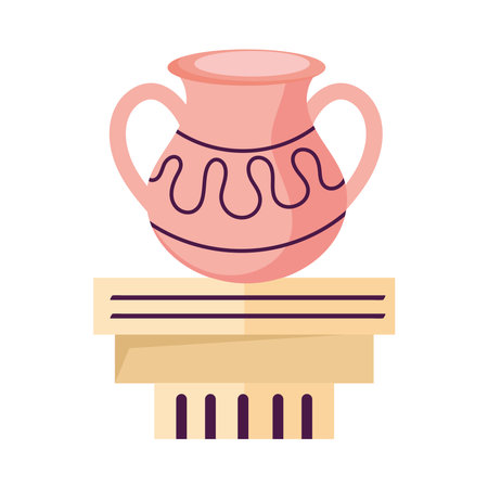 Antique amphora decorationのイラスト素材