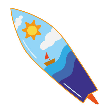 surfboard extreme sportのイラスト素材