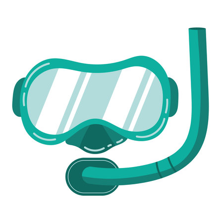 snorkeling mask equipmentのイラスト素材