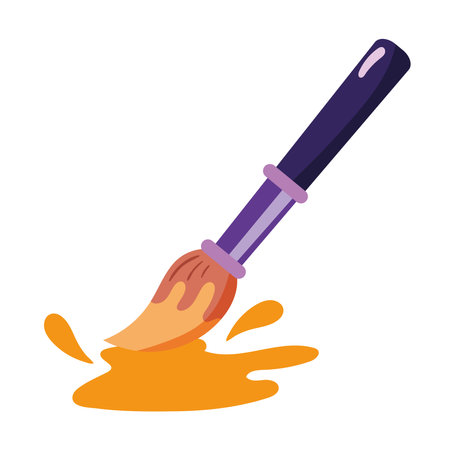 paintbrush splash colorのイラスト素材