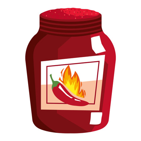 Fresh hot chili sauceのイラスト素材