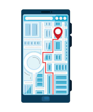 modern transport mobility phone appのイラスト素材