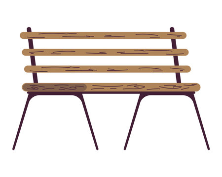 Comfortable wood chair with rustic designのイラスト素材