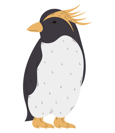 Cute penguin standingのイラスト素材