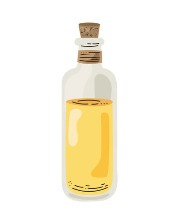 Oil bottle illustrationのイラスト素材