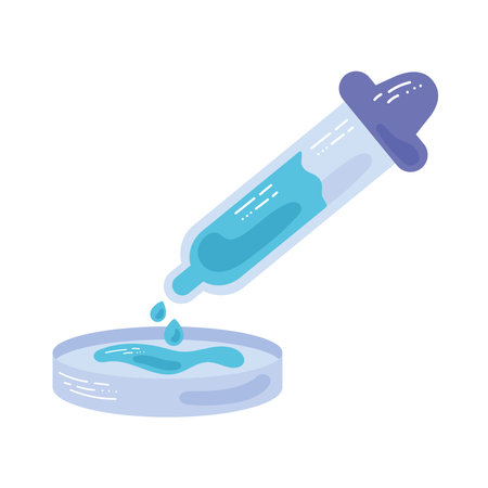 Transparent tube dropsのイラスト素材