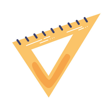 Triangle geometry rulerのイラスト素材