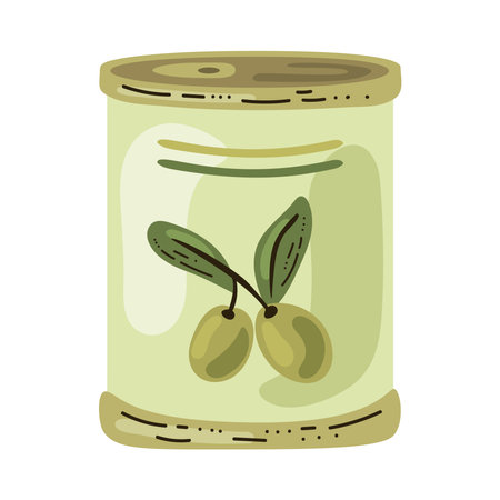 Fresh organic olives on a canのイラスト素材