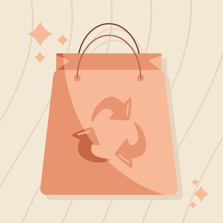 ecology shopping bagのイラスト素材