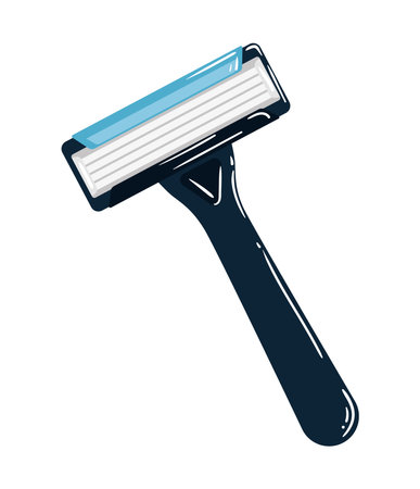 Hygiene care symbol, sharp blade for shavingのイラスト素材
